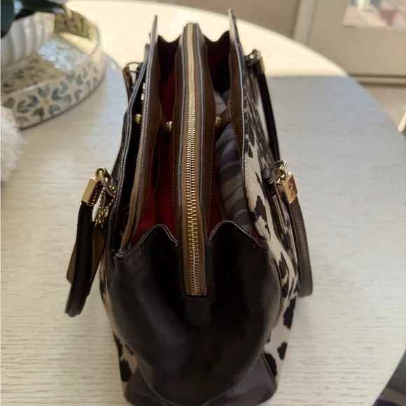 Coach Madison Kimberly Ocelot Print Fabric and Leather - Picture 5 of 13